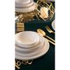 Ruya Off White 24 Piece Porcelain Dinner Set for 6 People
