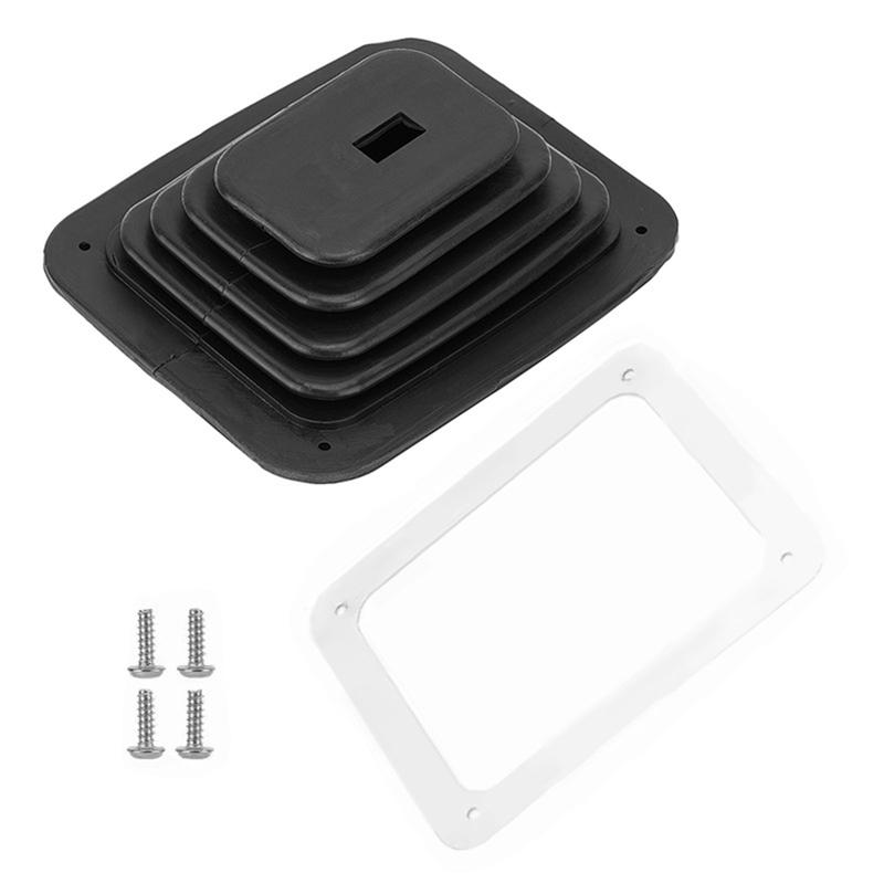 for GM350 Car Gear Shift Dust Cover Shifter Boot Rubber Replacement Accessories Black