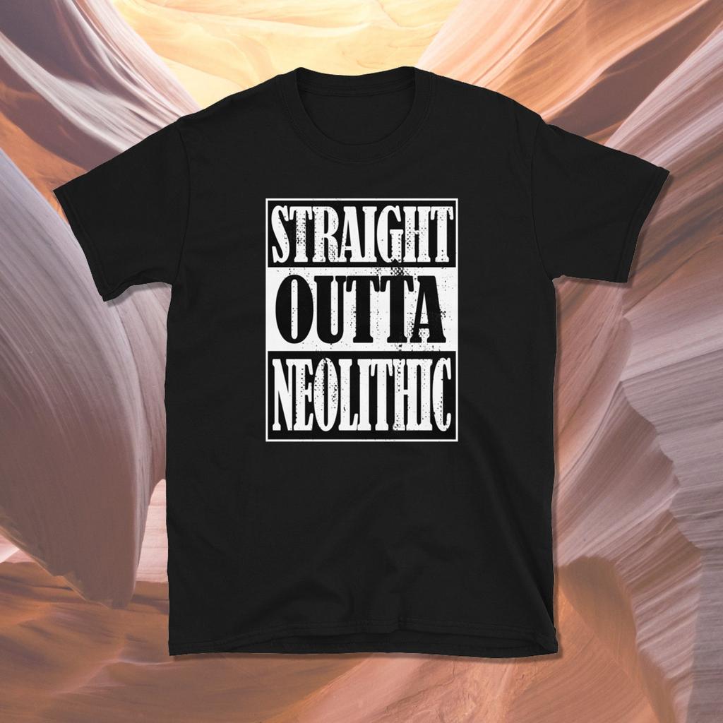 Straight Outta Neolithic Shirt, Geologic Time Shirt, Geology Gift, Geology Shirt, Geologist Shirt, Archeology, Short-Sleeve Unisex T-Shirt
