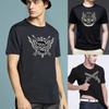 Футболка Харадзюку с принтом черепа 2022 Мужская летняя футболка с круглым вырезом и коротким рукавом Хип-хоп уличная одежда Повседневный облегающий топ Пуловер