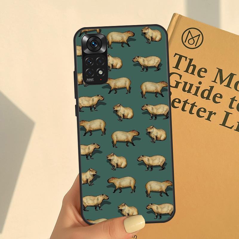 Чехол с изображением капибары для Xiaomi Redmi 10 10A 10C 9 9A 9C 9T Note 11 Pro 10 Pro 9 Pro 8 Pro 10S 11S