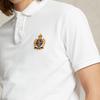Polo Ralph Lauren SS24 Три Пони Логотип Вышитый Slim Fit Рубашка Поло с Коротким Рукавом Мужские Топы Белый MNPOKNI1N822705-100