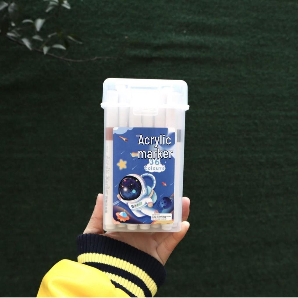Акриловый маркер - Смываемый, Не растекающийся, Быстросохнущий, Наслаиваемый, Водостойкий маркер для искусства и школы.