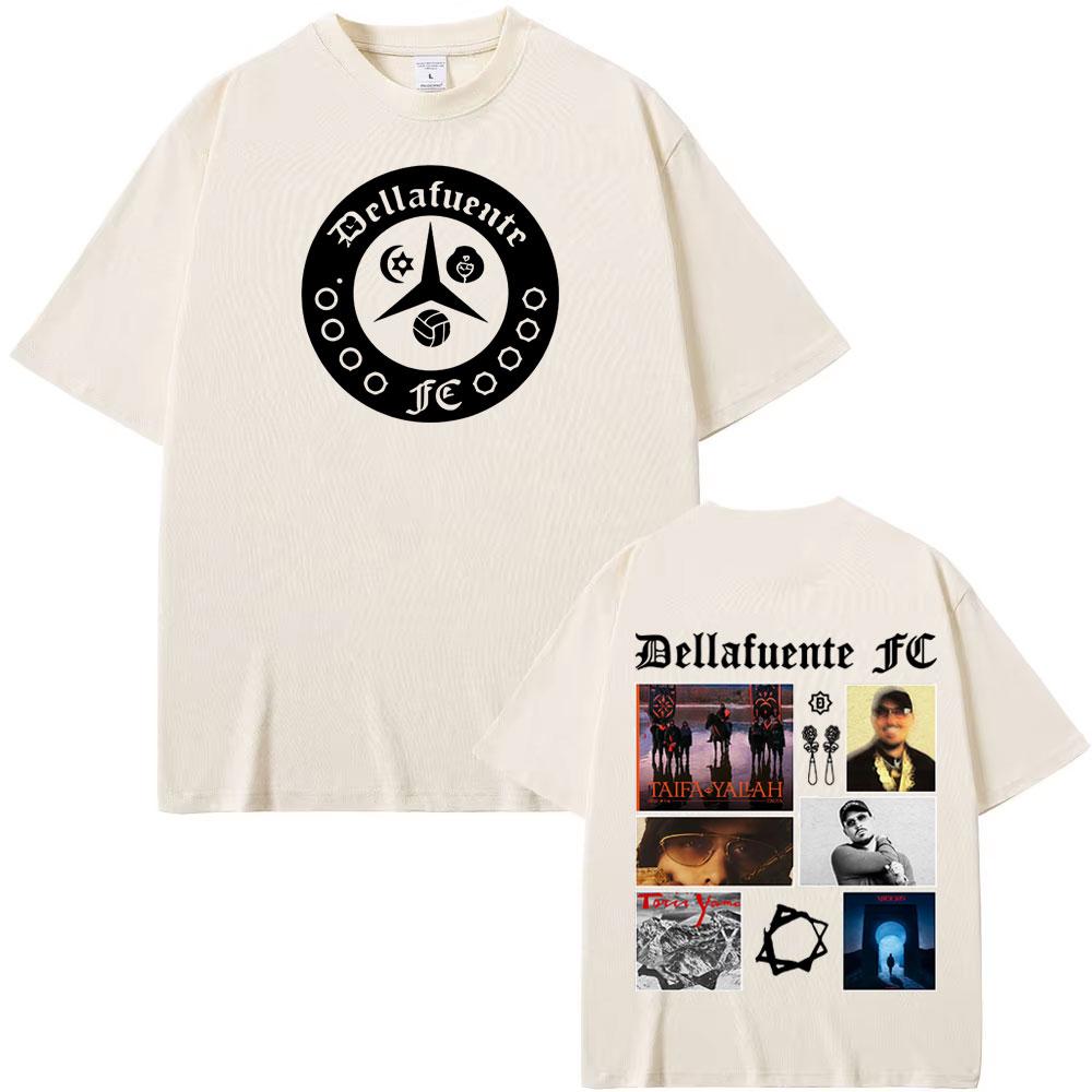 Rapper Dellafuente Tour Hip Hop Style Graphic T Shirt Men's Clothing Vintage Hip Hop Punk T Shirts 100% Cotton Hot Sale T-shirts