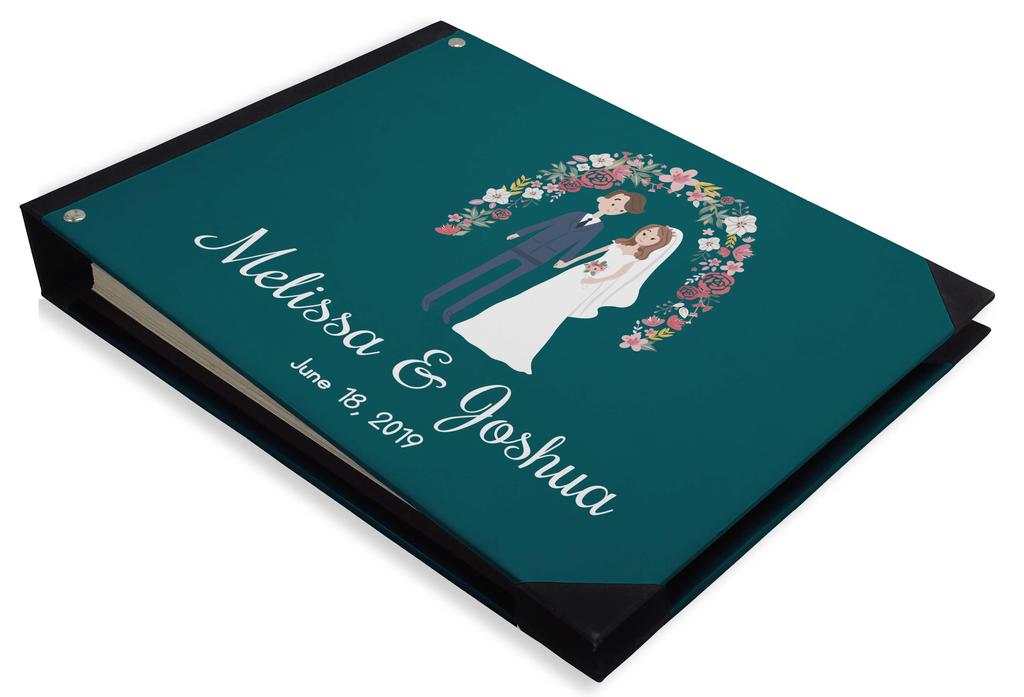 Darling Souvenir Beige Floral Wedding Guest Book Твердый переплет Книга для регистрации гостей Гостевая книга для регистрации гостей - 7 x 9