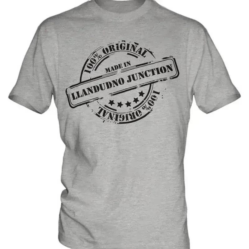 Made In Llandudno Junction Unisexs Tshirt Gift Christmas Birthday 18th 30th 40th