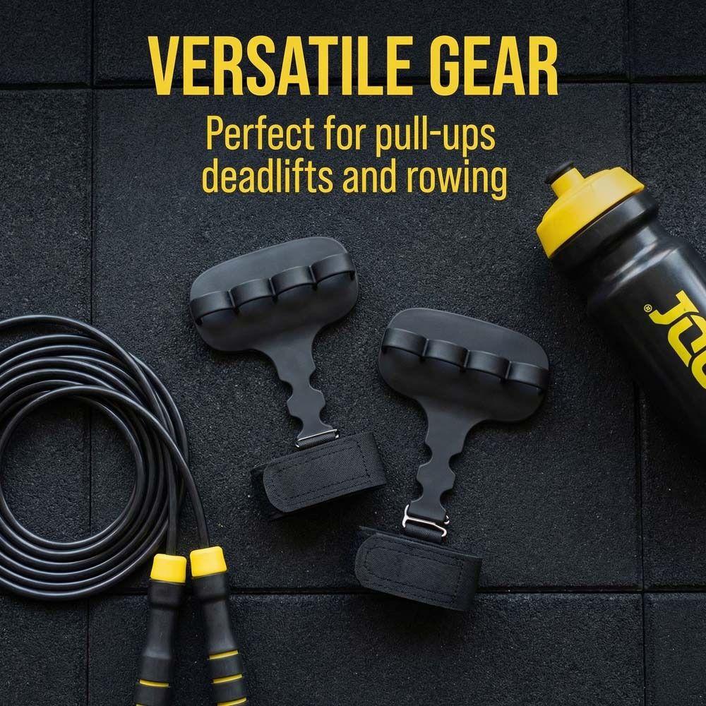 1 pc/ pair Ergonomic Shape Weight Lifting Grips Anti-Slip Grips Barbell Exercises