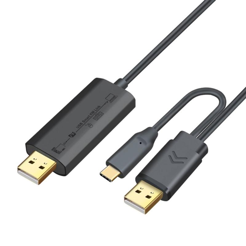 Универсальный гибкий удлинительный кабель USB + Type-C для подключения ПК к ПК, поддержка широкого спектра операционных систем, синхронизация данных, опционально USB 2.0 / USB 3.0