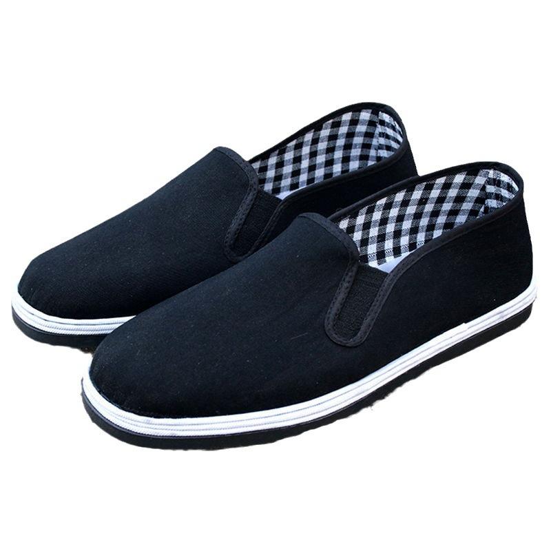 Old Beijing Cloth Shoes Men's Black Cloth Shoes Lasagna Cloth Shoes Men's Father Shoes In the Elderly Tire Sole Beef Tendon Sole Work