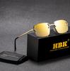 HBK Безрамные Мужские Солнцезащитные Очки Винтажные Зеркальные Роскошные Женские Солнечные Очки Прямоугольные Дизайн Бренда Очки для Морского Путешествия UV400
