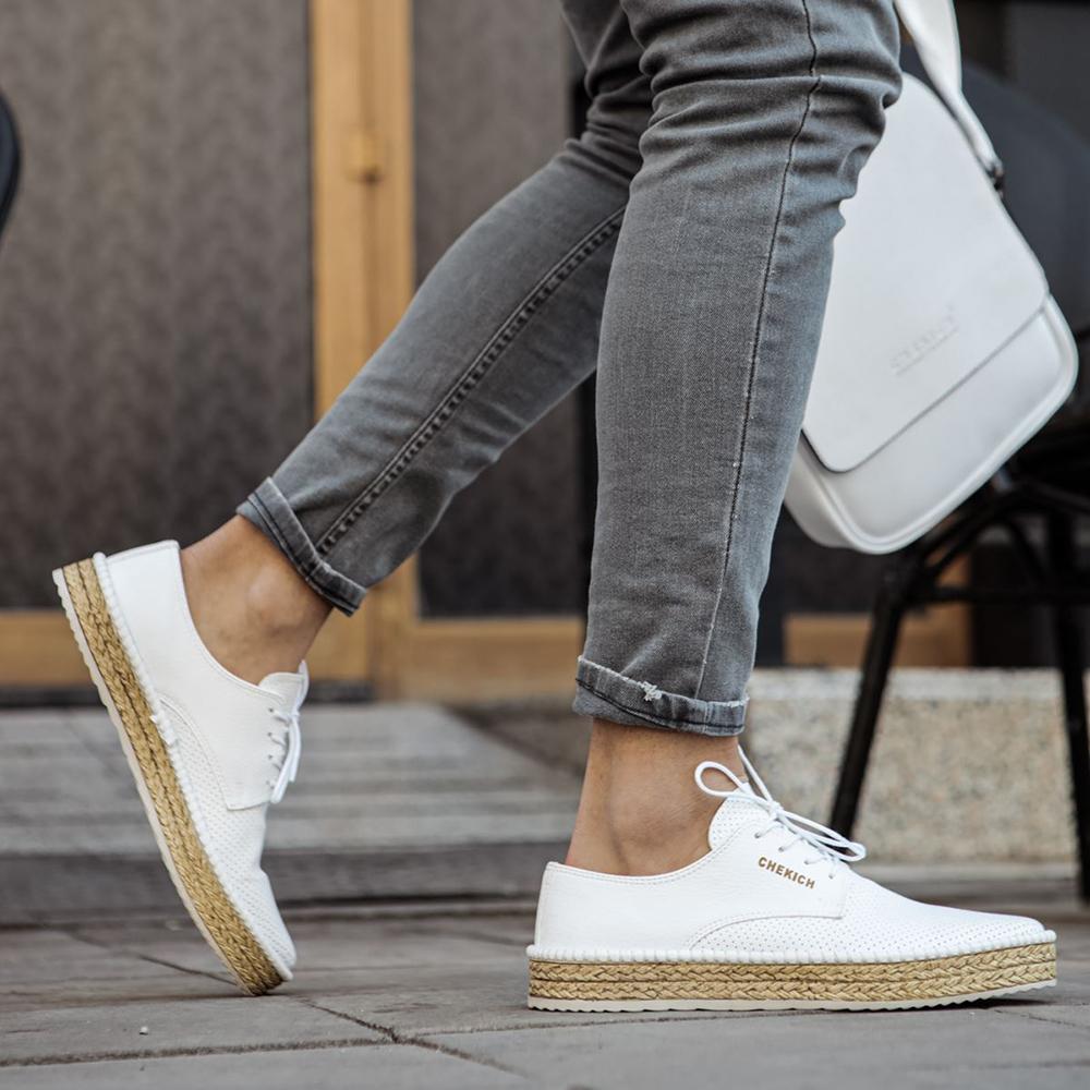 Chekich Мужская обувь Обувь Коричневого цвета Искусственная кожа Летний сезон Плетеная подошва Повседневные легкие костюмы Офисная свадебная прогулочная обувь CH117