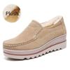 Spring Autumn Women Platform Shoes Ladies Loafers Genuine Leather Comfort Soft Moccasins Casual Flats Shoes Slip On Sneakers