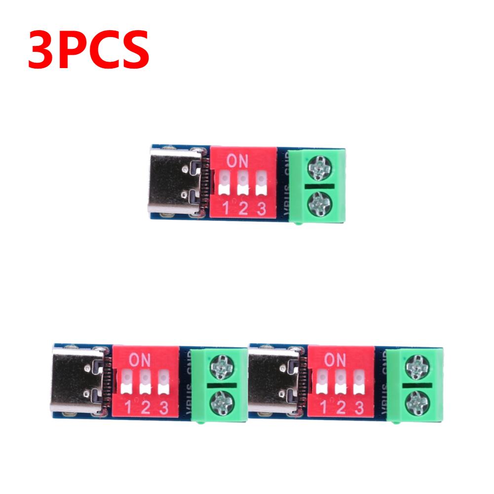 1-5 шт. Плата для тестирования быстрой зарядки PD 5-20 В Регулируемый модуль платы-триггера PD USB Type-C 100 В Разъем напряжения Блок питания Аксессуар