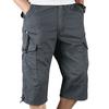 Men Casual Beach Holiday Three Quarter Length Pants Side Pockets Cargo Style Sports Short Trousers
