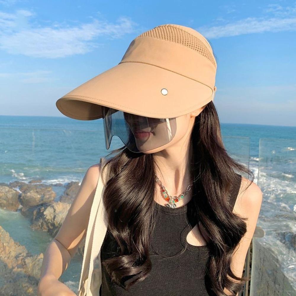 Sun Protection Women Sun Hat Face Mask Tea Picking Hat Elegant Sunscreen Bucket Hat Ladies/Girls