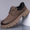 2024 осень и зима новые мужские туфли ручной работы онлайн повседневные кожаные туфли на шнуровке мужские туфли на платформе ретро с большой головой A195