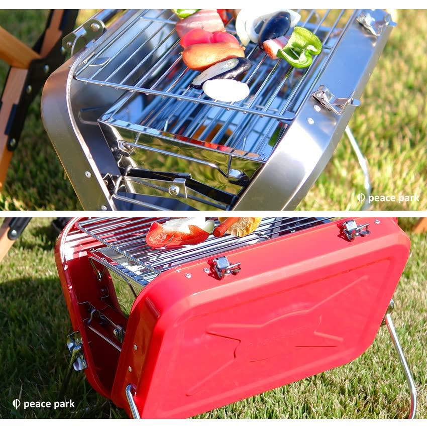 Гриль-барбекю Peace Park, печь-барбекю, настольный гриль, подставка для костра, подставка для костра Solo Camp, чемодан V-образной формы, СРЕДНИЙ
