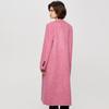 Women's V-Neck Wool Blend Mid-Length Coat