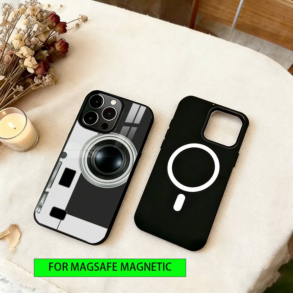 Funny Camera Phone Case For iPhone17,16,15,14,13,12,11 Plus,Pro Magnetic For Magsafe Wireless Charging