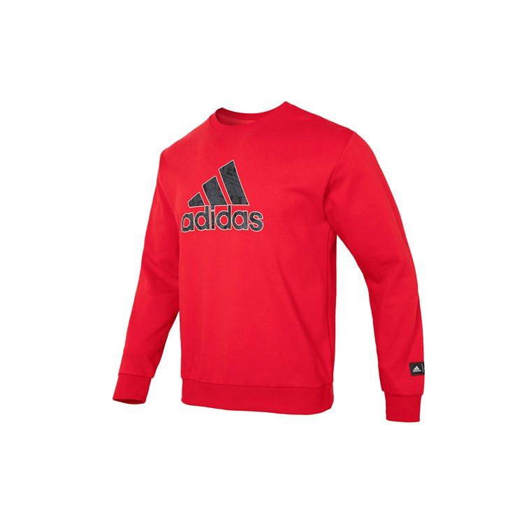 Adidas CNY Sweatshirts Men's Red Crew Neck Moderate Regular HZ3025