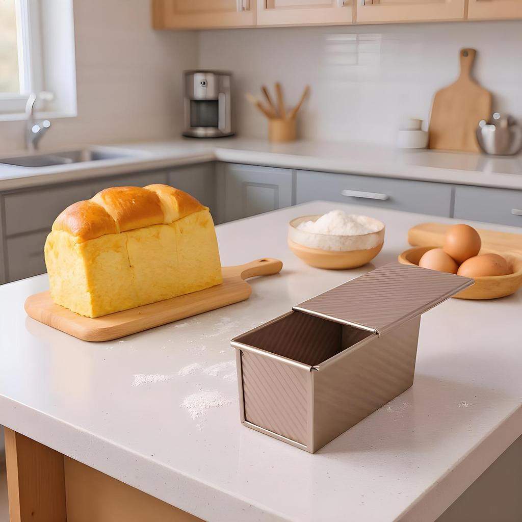 Bread Loaf Pan Non-stick Bread Loaf Pan Heat Resistant Reusable Toast Box Cake Mold For Homemade Desserts Cooking Roasting