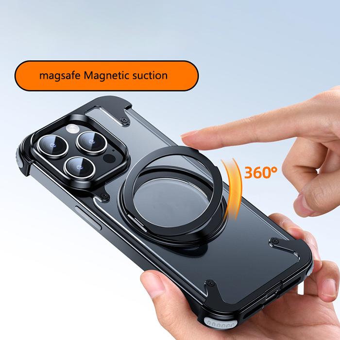 Portable Suitable Phone Case for IPhone15 Pro Max 16 14 Plus 13 12 Mini 11 Shockproof Phone Bumper Magnetic Wireless Charging