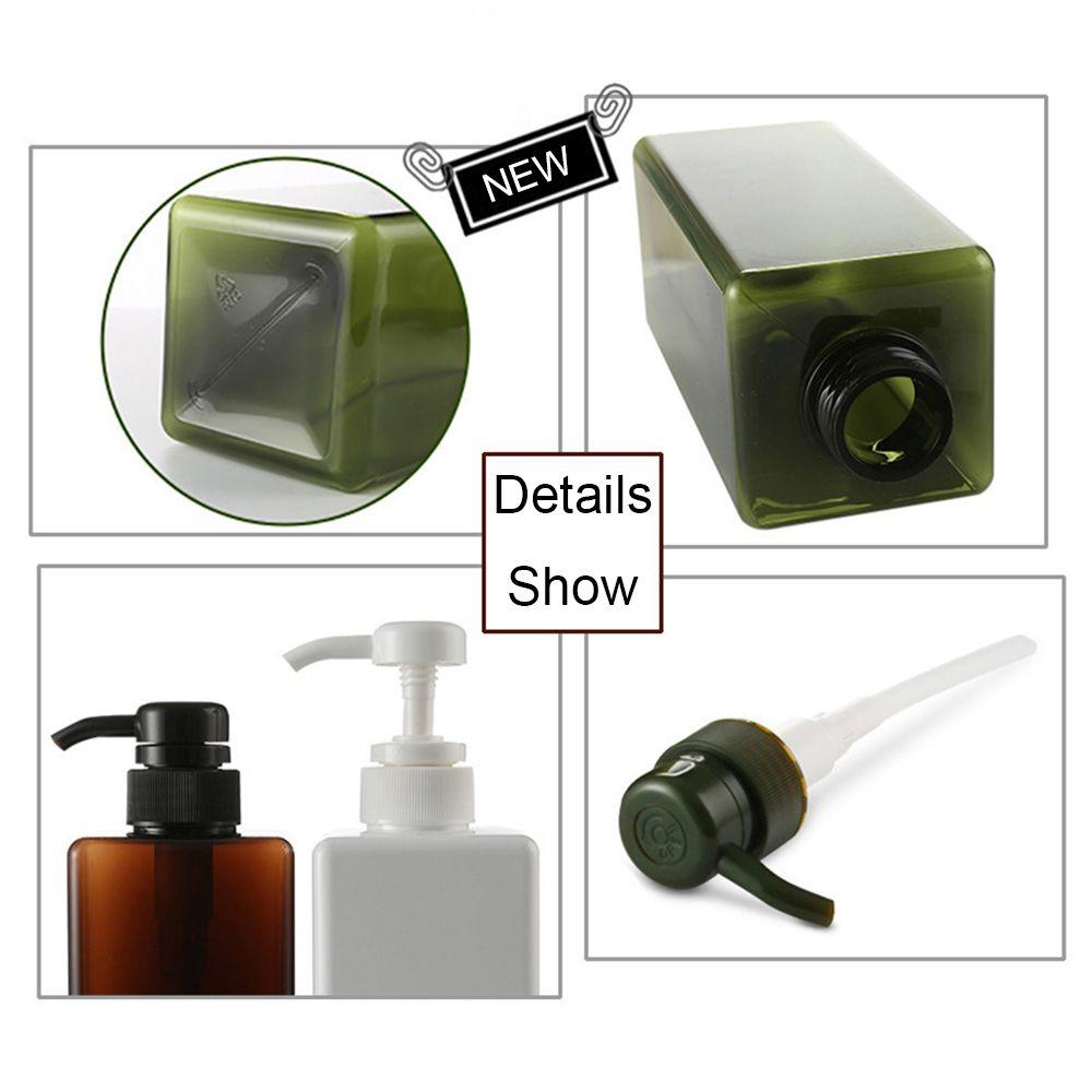New Plastic Shower Gel Shampoo Clear Container Pump Liquid Soap Dispenser