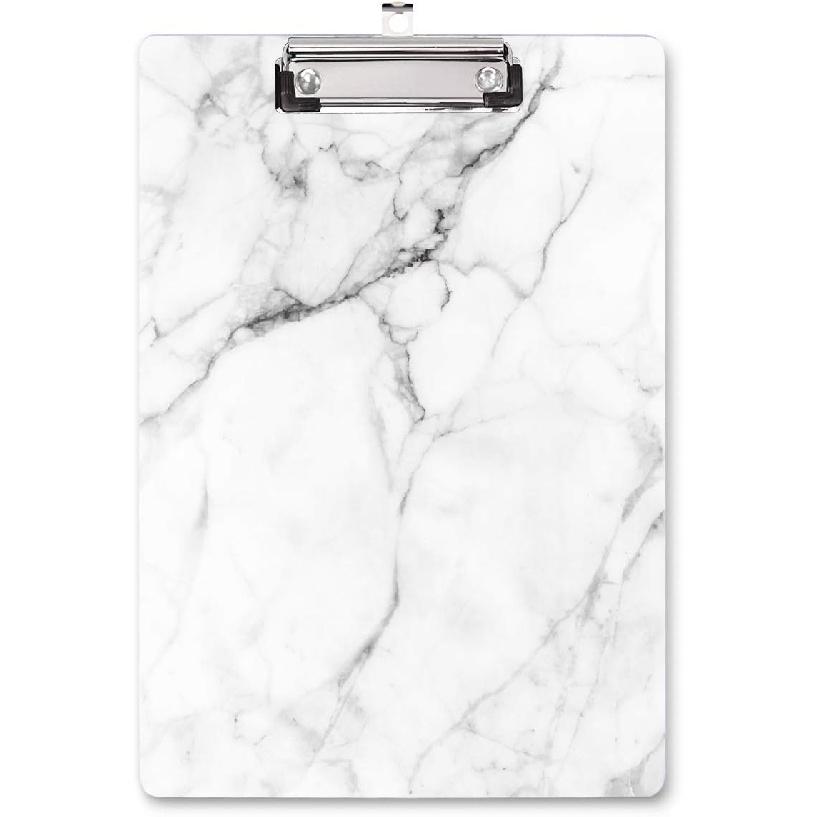 WAVEYU Cute Clipboard, Decorative Office Fashion Hardboard Wood Nursing Clip Board for Standard A4 Letter Size for Students, Women,12.5"x 9",