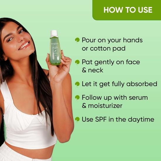 Dot & Key Cica Успокаивающий очищающий тоник с зеленым чаем и ниацинамидом | Тоник для кожи, склонной к акне | Тоник с ниацинамидом для кожи с акне | 150 мл