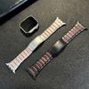 Stainless Steel Rubber Strap For Apple Watch Series11 10 42mm 46mm Titanium Color Band for iWatch Ultra 49mm 9 8 7 6 5 Se3 45mm 44mm 40mm 41mm Correa