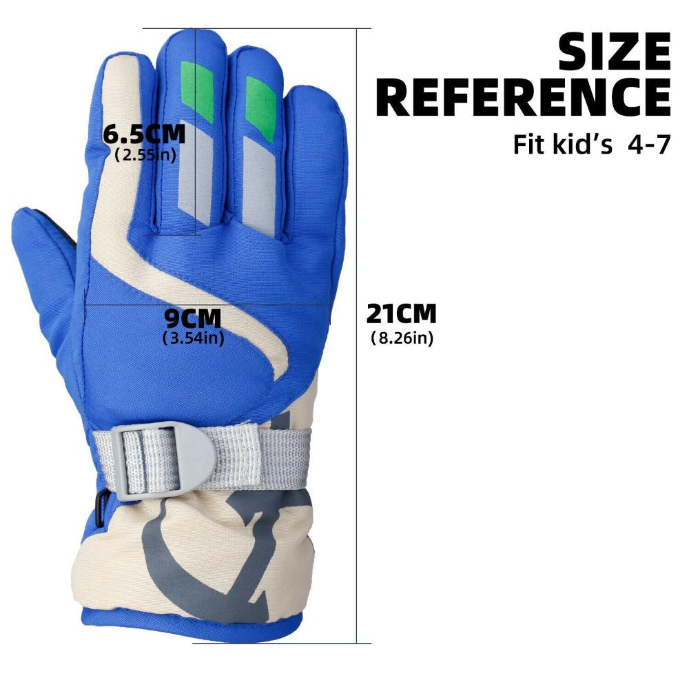 Kids Winter Must Children Ski Gloves Snow Snowboard Long-sleeved Mitten Windproof Waterproof