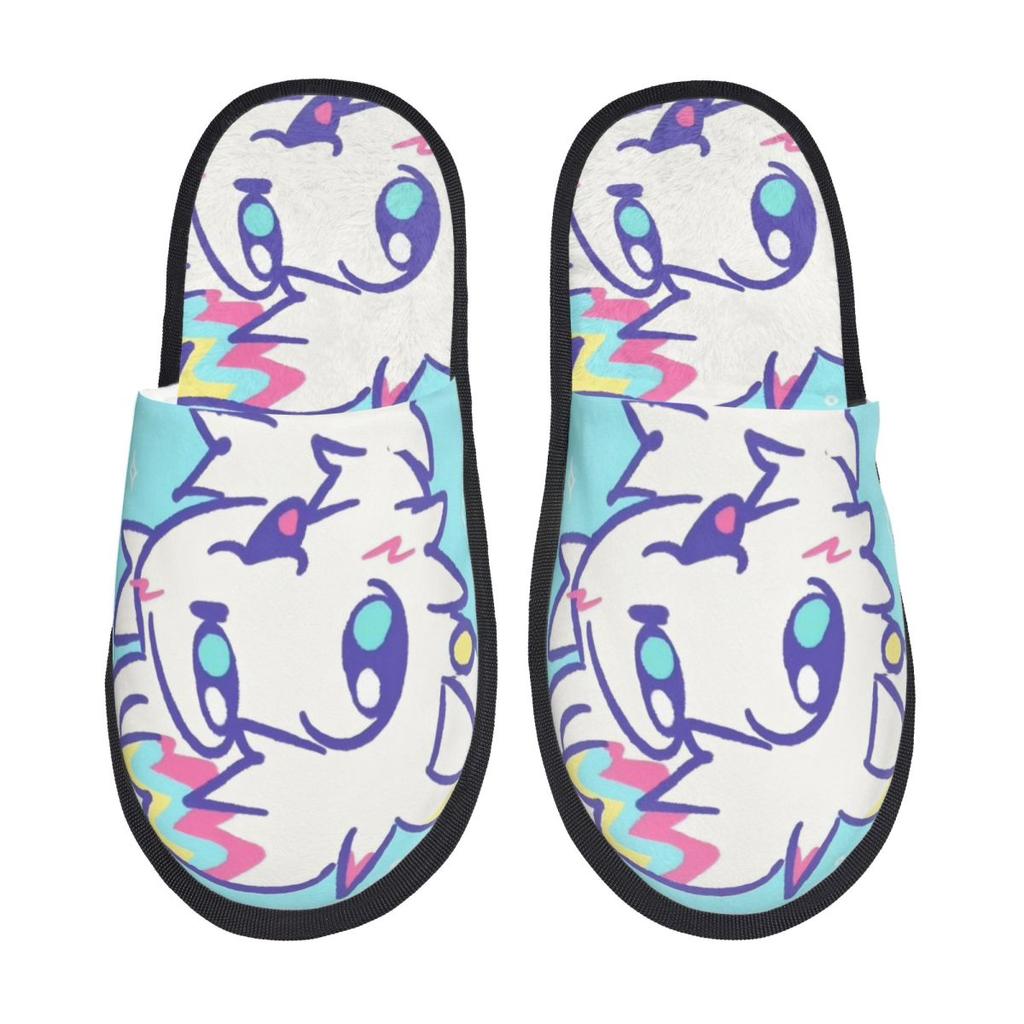Boykisser Silly Cat Furry Slippers Non-slip Music Game Soft Memory Foam Slides Indoor