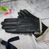 Теплые перчатки из натуральной кожи женские осенне-зимние из овчины и кашемира ягненка, короткие, с подкладкой из бархата, утолщенные NW181