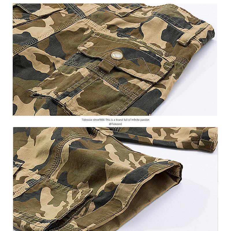 Мужские армейские повседневные рабочие брюки-карго с камуфляжным принтом, военные брюки-чинос, летние брюки