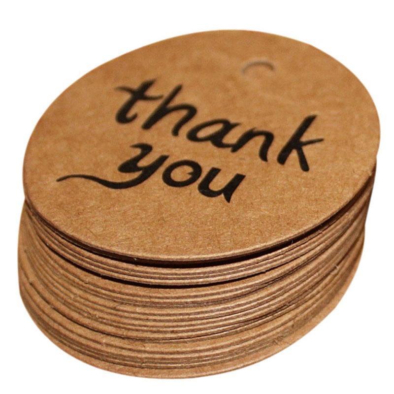 100 шт. Бирка для подарка на свадьбу из крафт-бумаги Bonbonniere Favor