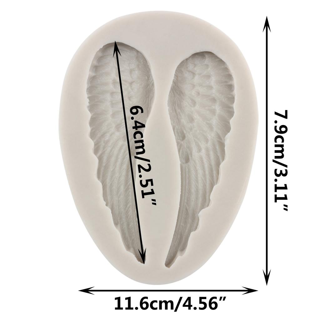 Крылья ангела, силиконовые формы для помадки для украшения торта, топпер для кексов, конфеты, шоколадная жвачка, паста, формы из полимерной глины