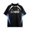 Li Ning Sports Lifestyle Series American Retro Casual Comfortable Simple Round Neck Versatile Short Sleeve T-Shirt Men T-Shirts Black AHSV759-2