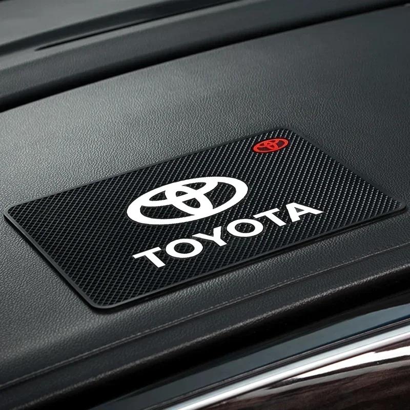 Car Badge Styling Non-Slip Mat Center Dashboard Anti-slip Pad Interior for TRD Toyota Corolla Gr Yaris Aygo GT86 Prius RAV4 Camry