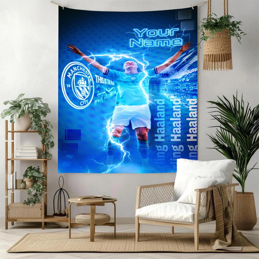 Haaland Customize Your Name Tapestry Gift Personalized Tapestry Easy to Hang Ideal for Bedroom Multi-purpose for All Occasions