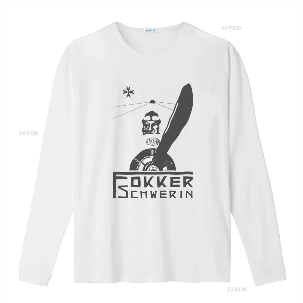 Vintage Fokker Schwerin WW1 Retro Airplane Double Decker T Shirt vintage Washed streetwear Versatile designer clothes Unisex