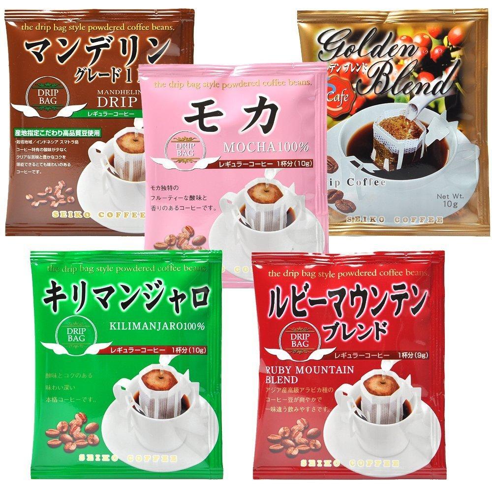 Seiko Coffee Мир капельного кофе Путешествие, 5 пакетиков x 4 упаковки