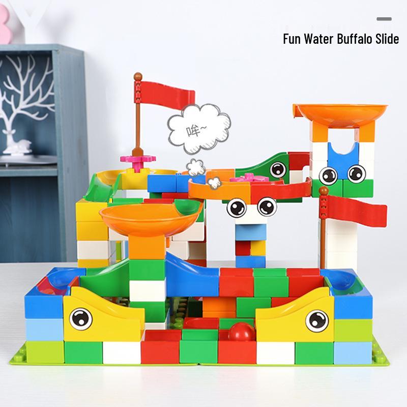 Kids' Enlightenment Marble Run Building Set - Ages 4-6, Changeable Blocks