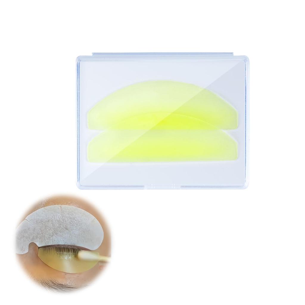 PAVIKE Силикон для ламинирования ресниц 1 Многоразовый силикон для перманентной завивки ресниц Ламинирование ресниц Идеально для подъема ресниц Подушечки, Пара, Подушечки, Щитки, (желтый)
