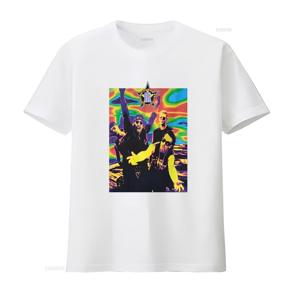 1993 U2 Zoo Tv Tour T Shirt Xl Zooropa Band Concert Fashion Rare Cd Inspired vintage Washed homme Stylish designer clothes
