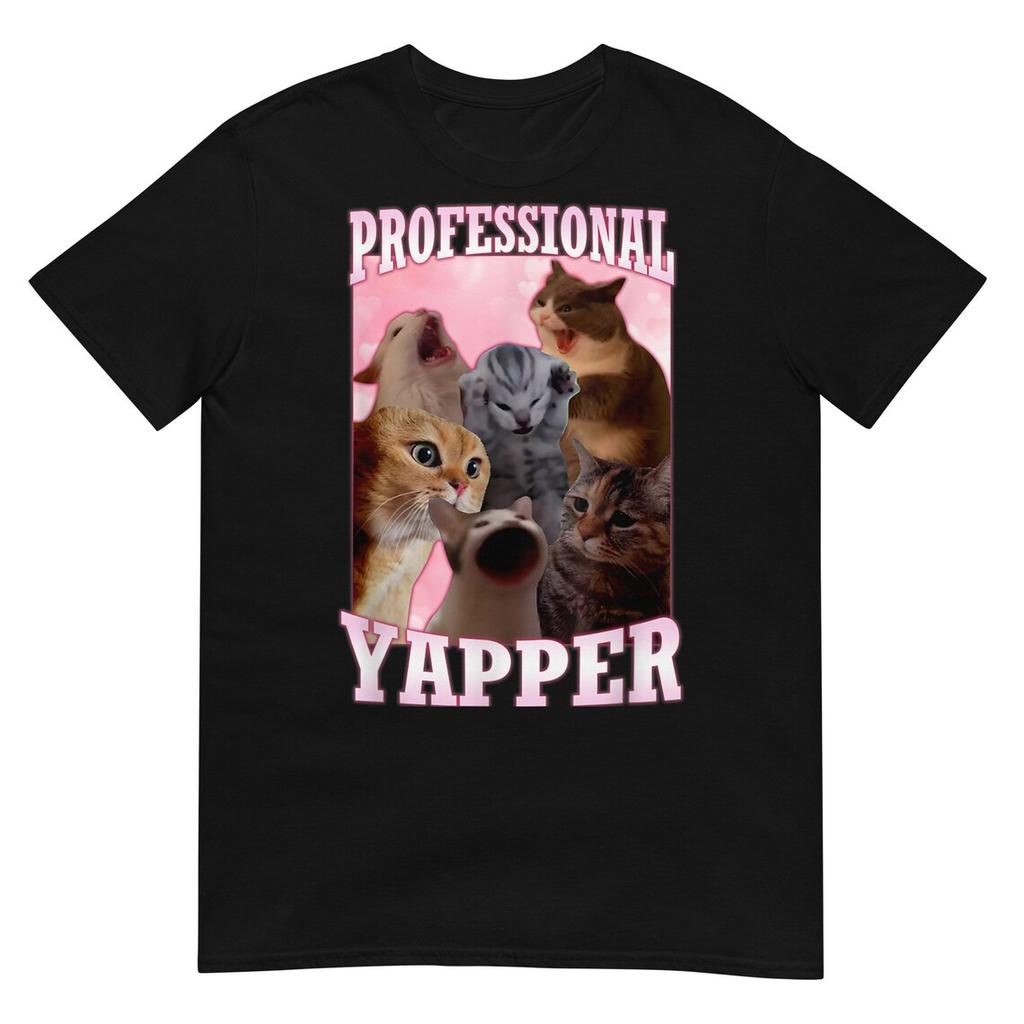 Fashion Funny Cat Meme Graphic Print T Shirt Men Women Humor Fashion T Shirts Casual Summer Casual Men Womens Top Clothing