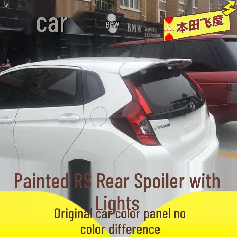 Для Honda Fit 2014-2020 Задний спойлер Без сверления RS Спойлер на крышу со светом GK5