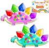 Сенсорная игрушка-сортировщик по цветам «Динозавр» для малышей 1-3 лет, незаменимая игрушка для поездок и путешествий для мальчиков и девочек, Монтессори, развивающая мелкую моторику, для дошкольников