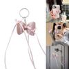 Sweet Ribbon Bowknot Keychain Pendant Keyring Charm Lovely Hanging Decorations for Purse Bag Backpack Handbag Wallet