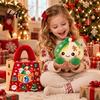 Smiling Dumpling Toy Christmas Plush with Steamer Stress Relief Stuffed Holiday Squeeze Toy Cartoon Steamed Bun Plushie Decoration for Soft