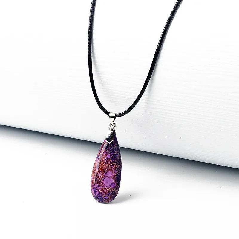 BLINGBAY женское ожерелье с подвеской из натуральной кожи, многоцветный кулон из воловьей кожи, ожерелье из веревки для девочек, вечерние, день рождения, рождественские украшения, подарок